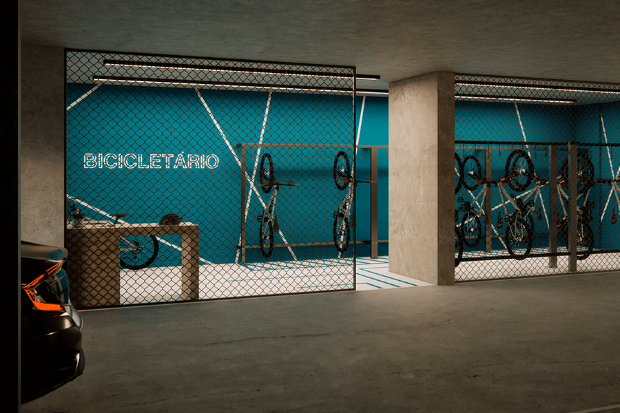 Bicicletário e Pet Place